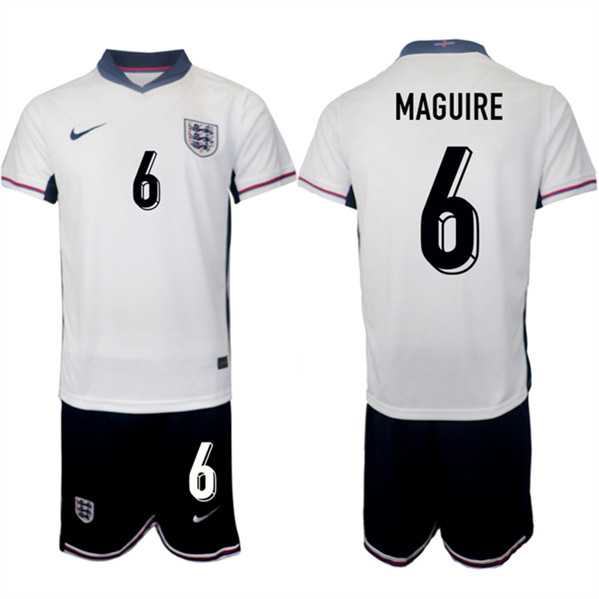 Men's England #6 Harry Maguire 2024-25 White Home Soccer Jersey Suit,We sell and wholesale Men's England #6 Harry Maguire 2024-25 White Home Soccer Jersey Suit on line form chian!